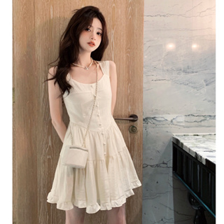 🎀Hanagirl 超顯瘦 韓國✈奶白色氣質洋裝 👗婚禮洋裝 小禮服 正韓國連線洋裝 E020
