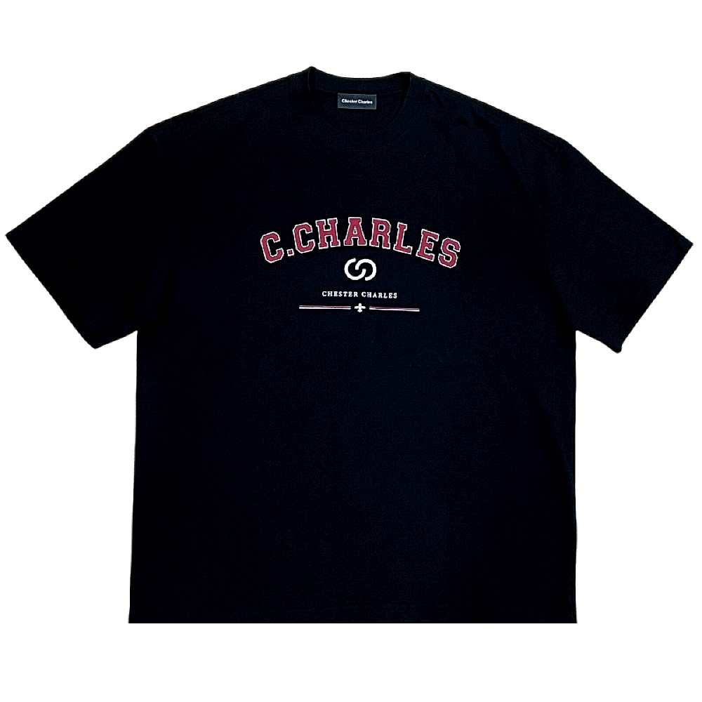【鋇拉國際】CHESTER CHARLES 男款 印花圖案 短袖T恤 黑色 歐洲代購 義大利正品代購 台北實體工作室