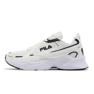 Fila 休閒鞋 Pinball 女鞋 白 黑 麂皮 皮革 透氣 基本款 老爹鞋 5J928W110