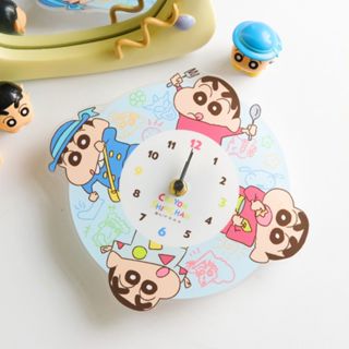 【蠟筆小新】🇯🇵日本商品 小新日常壓克力造型時鐘 壁掛鐘 掛鐘 日落小物 情人節禮物 生日禮物