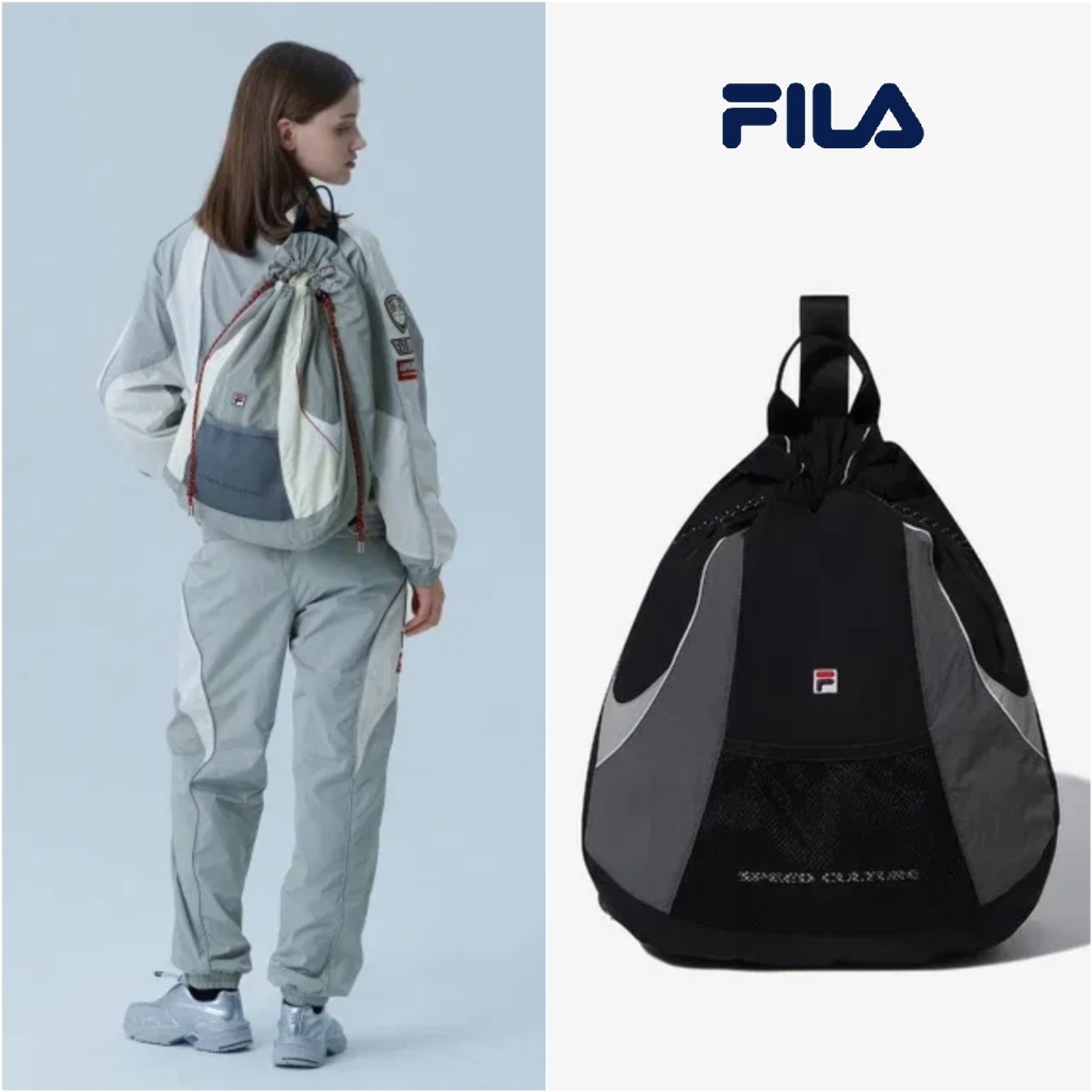 韓國 FILA 2023新款 Motorcore 胸背包 抽繩單肩包 束口後背包