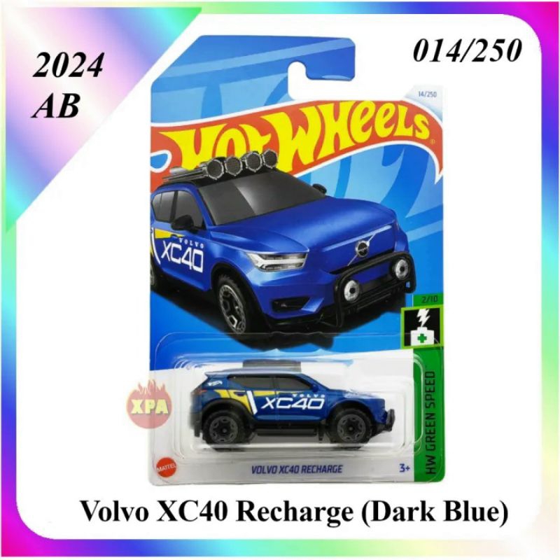 ^.^飛行屋(全新品)Hot Wheels 風火輪小汽車 合金車//富豪 Volvo XC40 Recharge電動車
