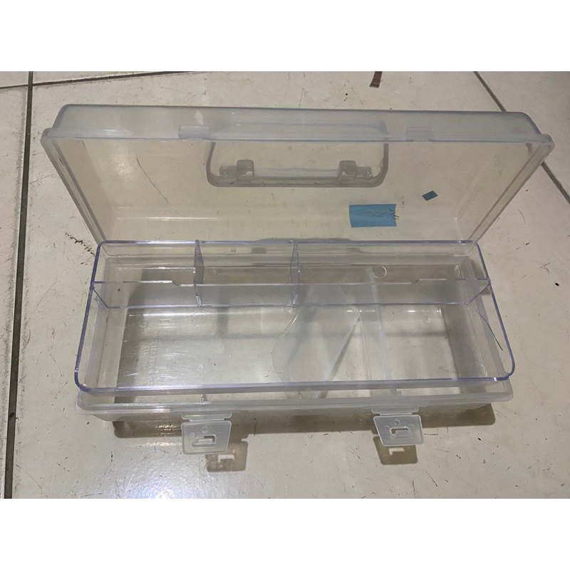 工具箱 透明塑膠盒 塑膠隔板 分類盒 二手
