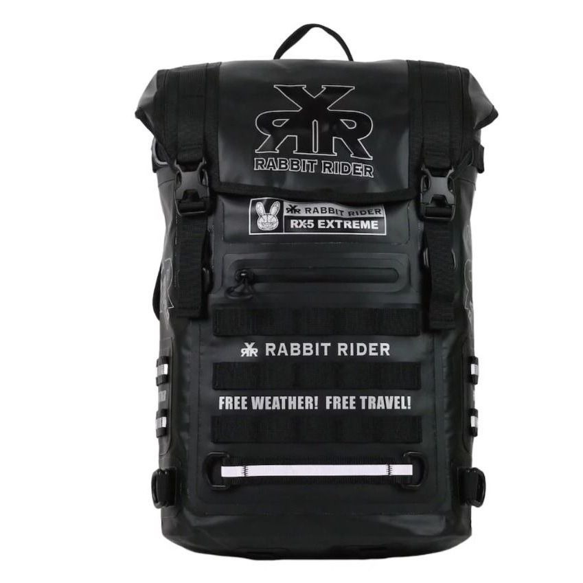【RXR】RX-5 EXtreme 極限防水多功能後背包（25L) 硬派黑 有附EVA軟墊腰帶+安全帽外掛網袋+收納內袋