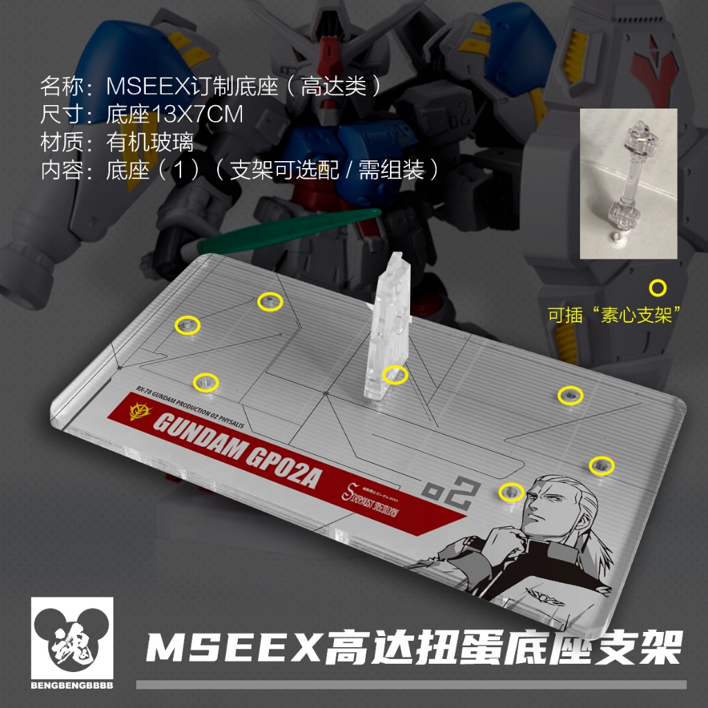 【大頭宅】MSE EX36 鋼彈GP02 鋼彈扭蛋 地台
