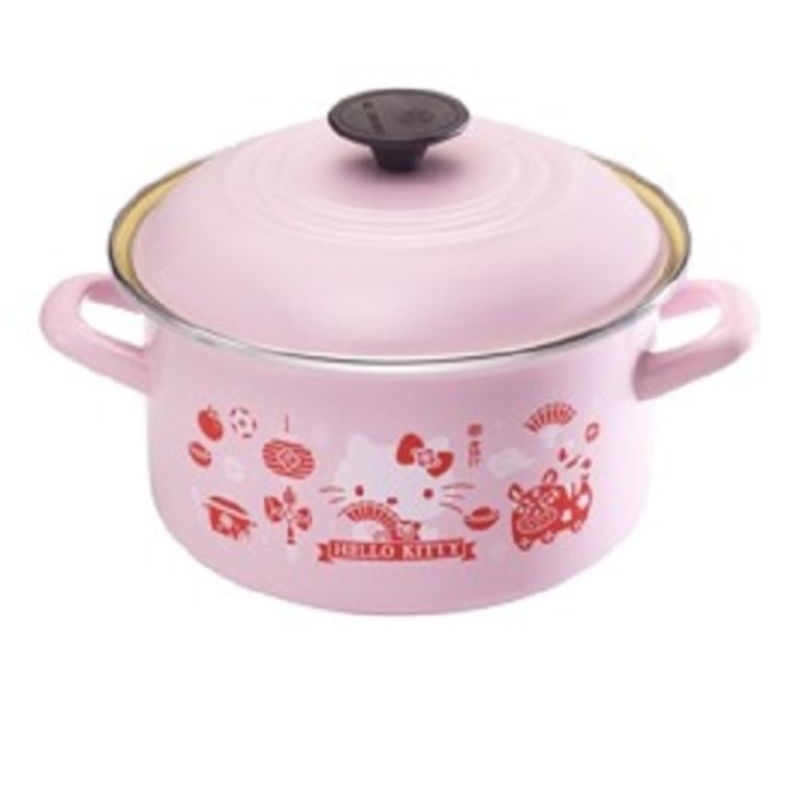 Kitty &amp; Le Creuset 琺瑯湯鍋(20cm)