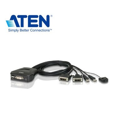 {新霖材料} ATEN DVI切換器 ATEN 2埠 USB DVI KVM 多電腦切換器 (CS22D)