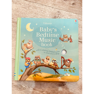 二手英國Usborne 小寶貝晚安曲音效書 Baby's Bedtime Music Book