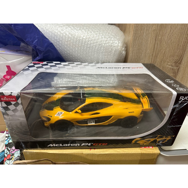 現貨新商品1:14麥拉倫McLaren P1 GTR遙控車 黃色 正版星輝現貨仿真遙控車四通遙控跑車愛車收藏