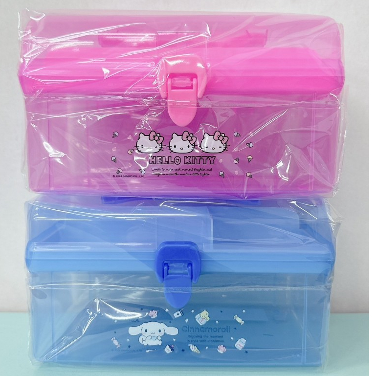 正版 Hello Kitty 凱蒂貓 KT 手提果凍大置物盒 大耳狗 CN 手提果凍大置物盒 收納盒