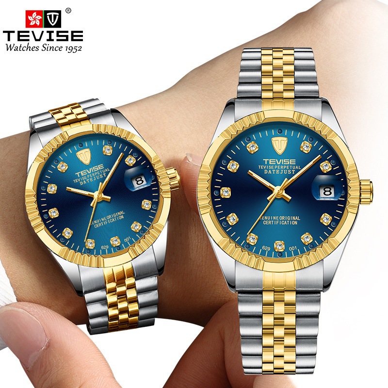 熱銷瑞士手錶TEVISE特威斯防水高檔手錶 夜光男錶全機械男士手錶機械錶表 男錶時尚男生手錶