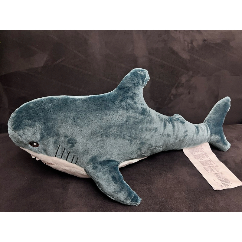 現貨實拍  IKEA正版鯊魚✨60公分鯊魚娃娃  鯊魚寶寶抱枕 可機洗
