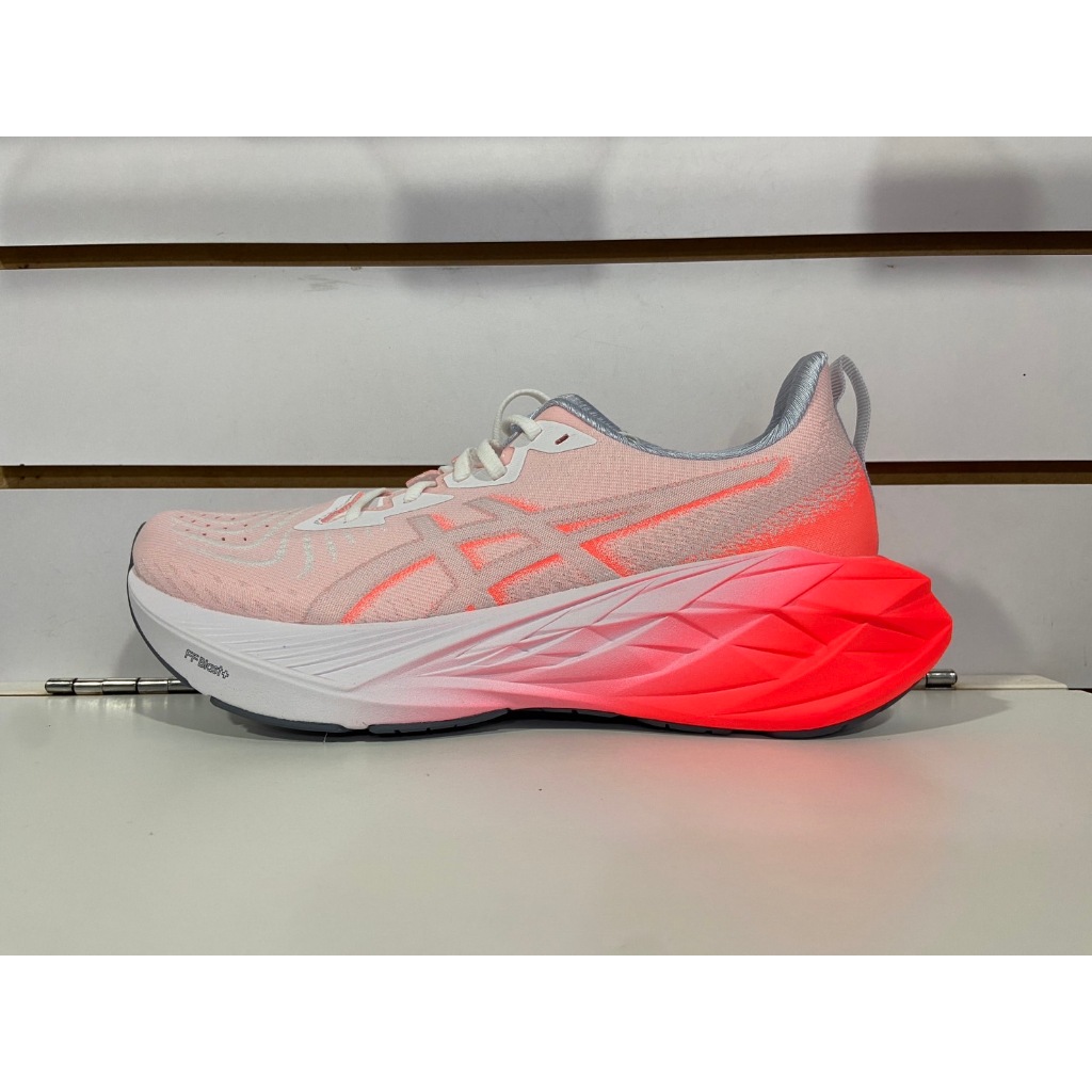 {大學城體育用品社} ASICS NOVABLAST 4 男慢跑鞋 1011B845-100 白/粉橘