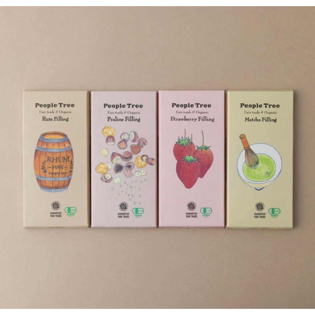 ［People Tree 夾饀巧克力］公平貿易巧克力#每年大人氣、秋冬限定販售#日本代購