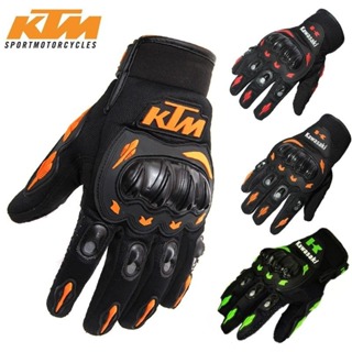 手套 KTM夏季透氣 摩托車全指手套 越野賽車機車騎行手套 機車防摔手套 自行車騎行
