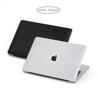 APIOU 黑白鱷魚紋MacBook 全包防刮保護殼M1 M2 Air Pro 13 14