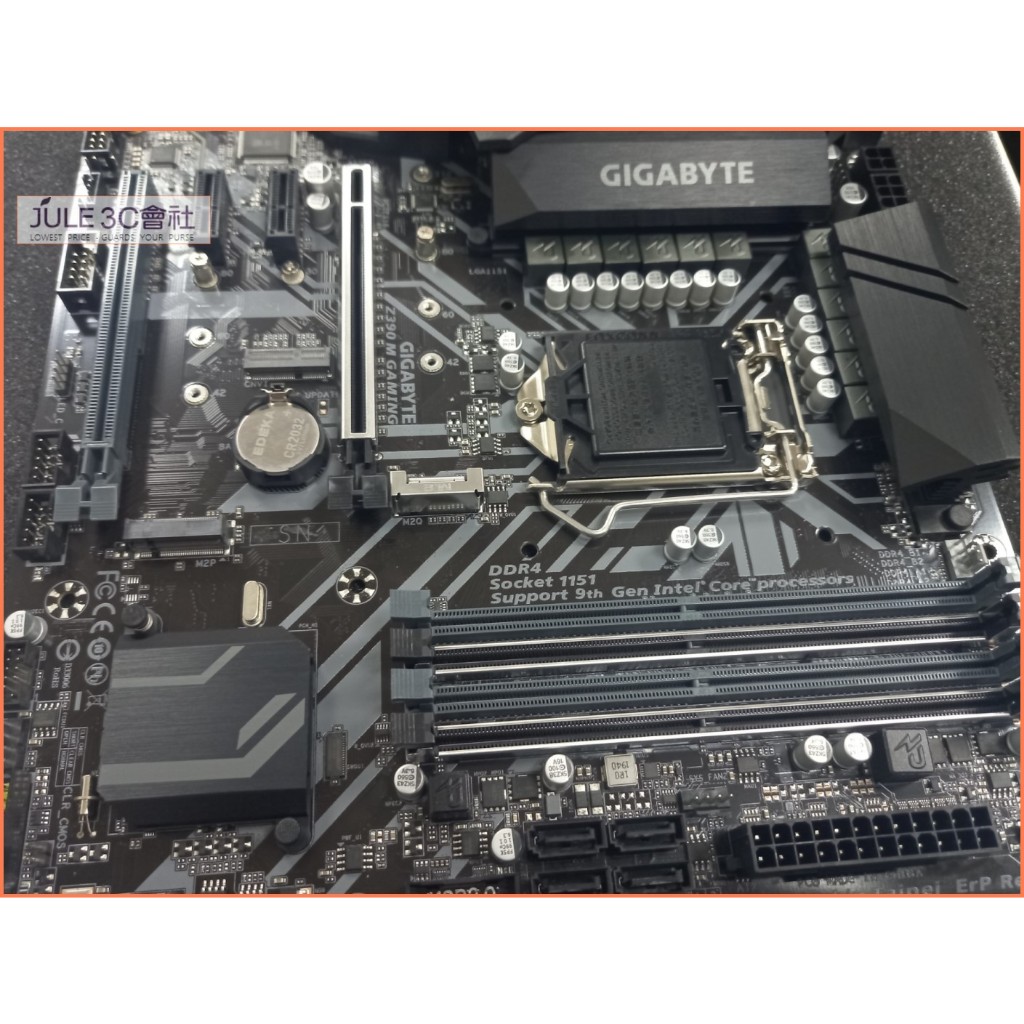 JULE 3C會社-技嘉 Z390M GAMING Z390/八九代/D4/雙M2/超耐久/良品/MATX 主機板