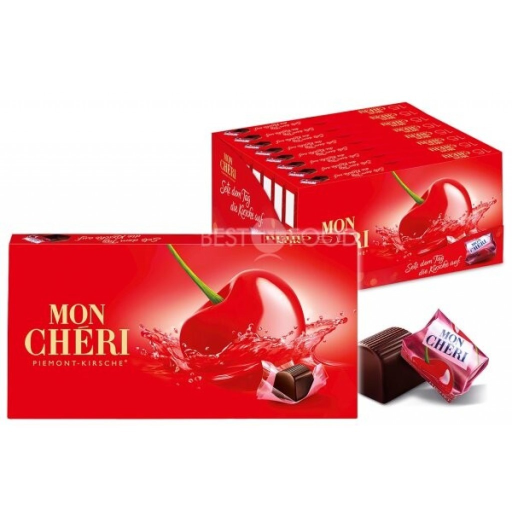 德國Mon Chéri 酒釀櫻桃巧克力 經典款 (紅) 15顆入