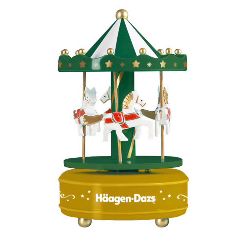 7-11哈根達斯 haagendazs限量聖誕旋轉木馬音樂盒 聖誕節