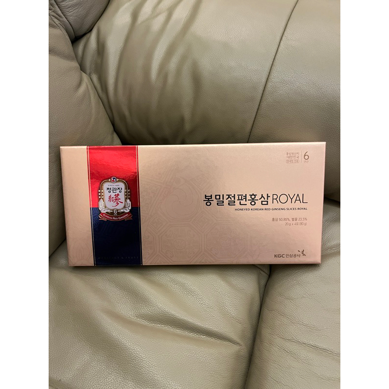 韓國代購 正官庄 蜂蜜切片紅蔘ROYAL 20gx4包