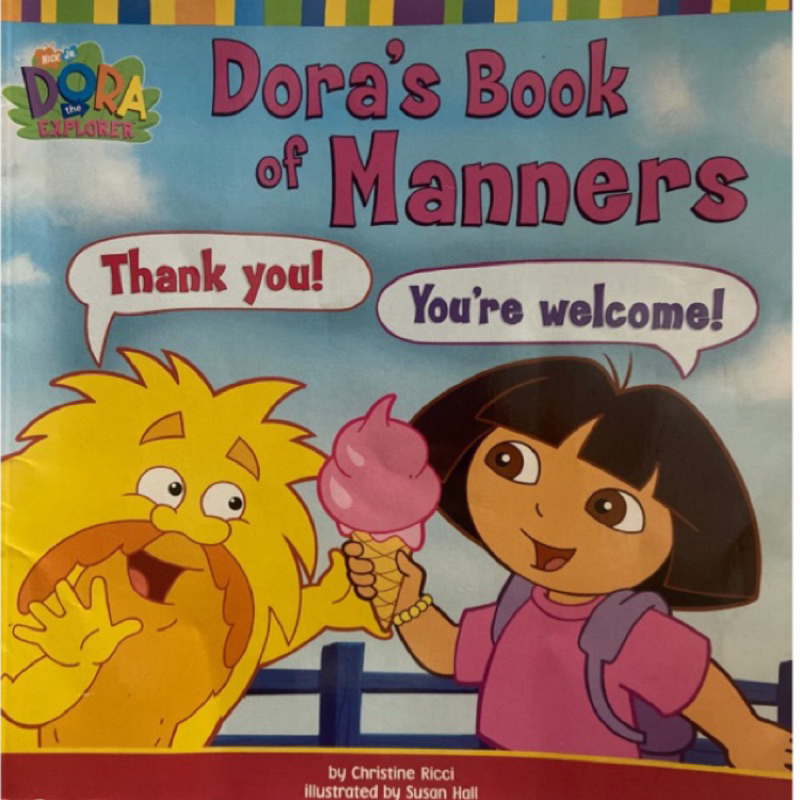 【 愛探險的朵拉 】【生活禮儀】迪士尼 朵拉Dora’s book of manners 英文繪本 故事書 童書