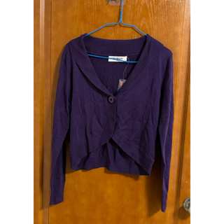 CUMAR 深紫色針織小外套/全新(百貨專櫃品牌）🌟🌟