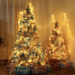 聖誕樹 植絨聖誕樹 落雪聖誕樹 耶誕樹 雪樹 聖誕節禮物 豪華聖誕樹 聖誕節裝飾 室外聖誕樹