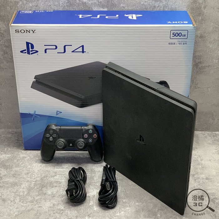 『澄橘』SONY PS4 SLIM 500GB CUH-2017A 電玩 遊戲 主機 黑 二手《歡迎折抵》A61939