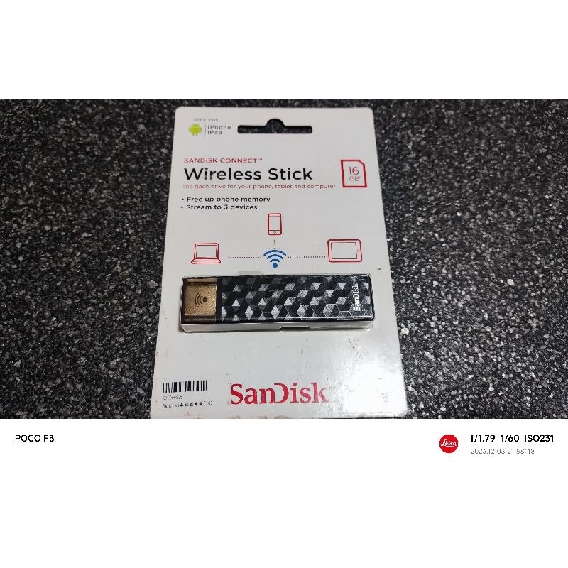 全新品 SanDisk Connect 無線隨身碟 16GB