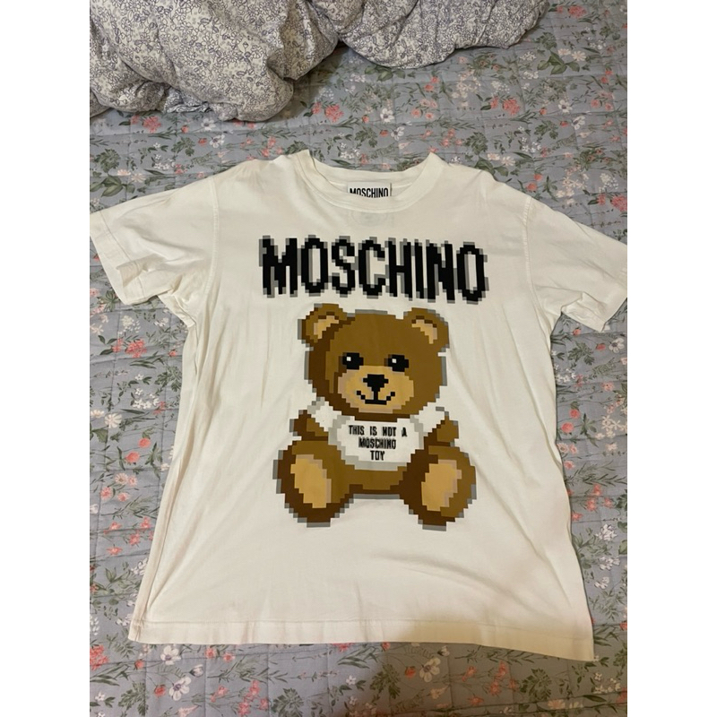 正品 MOSCHINO馬賽克熊 短袖T恤
