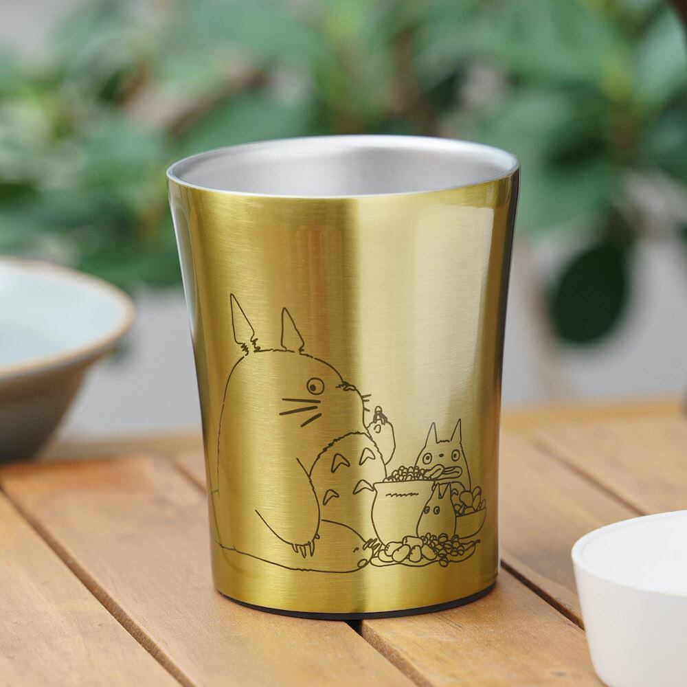 吉卜力 日本正品 真空 不鏽鋼杯 250ml 宮崎駿 龍貓 收集橡果 綠 水杯 隨身杯 水瓶 水壺 鋼杯 真空杯
