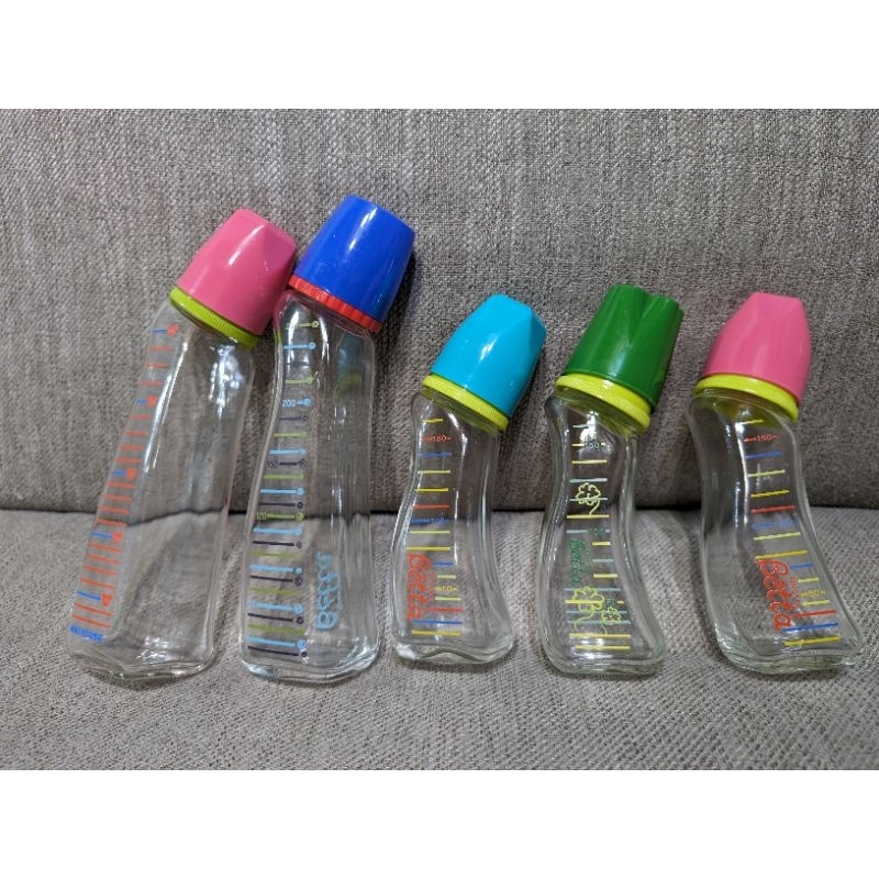 日本製 Betta 防脹氣玻璃奶瓶（5+1）
