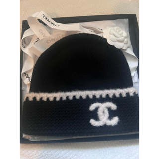 （售出）香奈兒Chanel 23全新秋冬針織毛帽 黑白配色