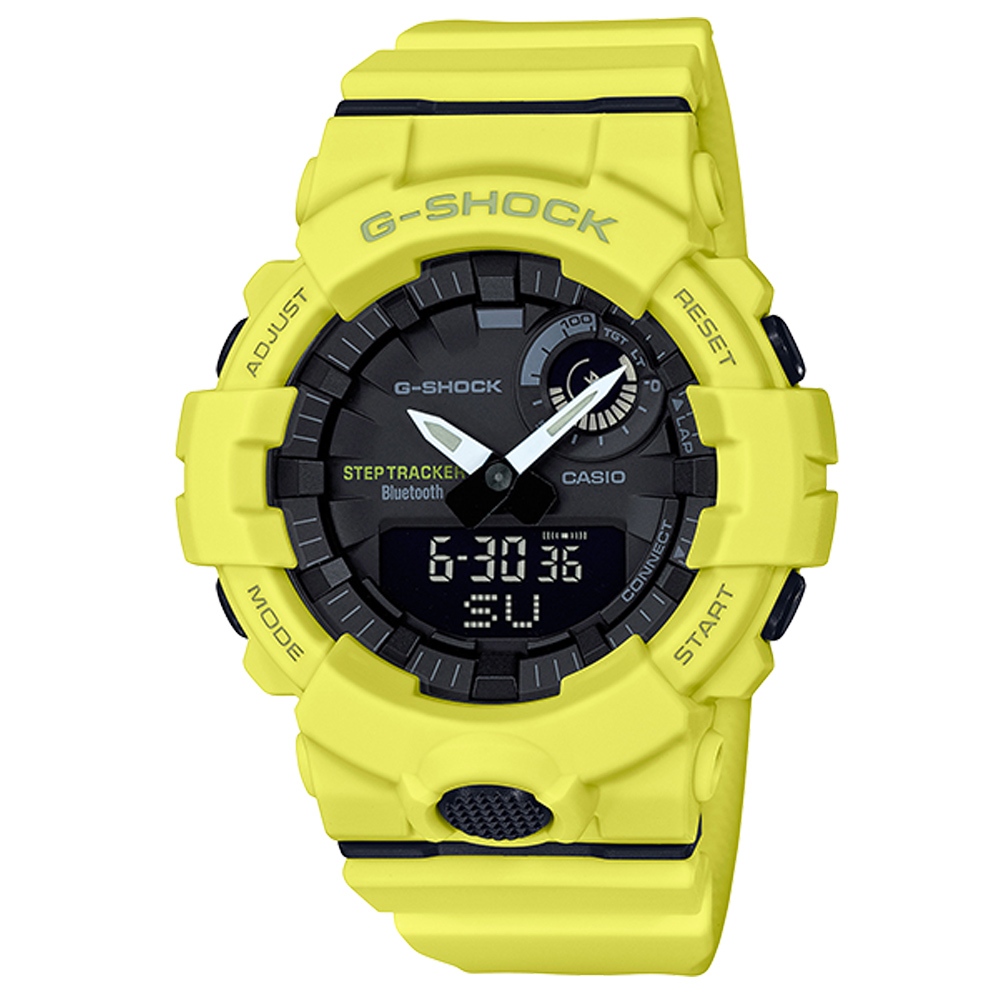 CASIO G-SHOCK GBA-800-9ADR 慢跑系列 亮黃