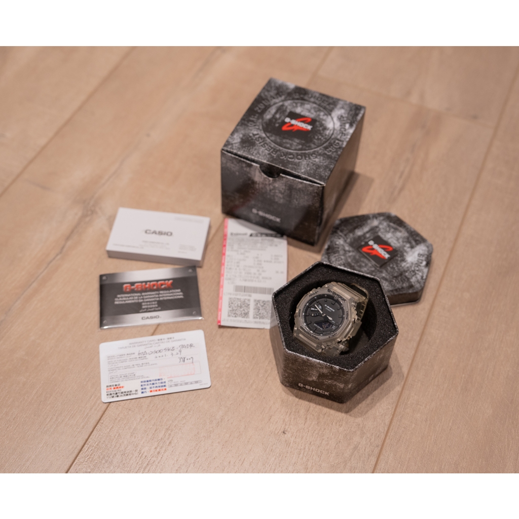 CASIO G-SHOCK GA-2100SKE 透明 農家橡樹 電子錶 手錶 運動錶 卡西歐