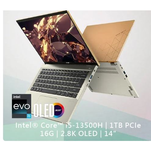 Acer Swift Go 14 SFG14-71-53M4 金(i5-13500H/16G/1TB PCIe/W11