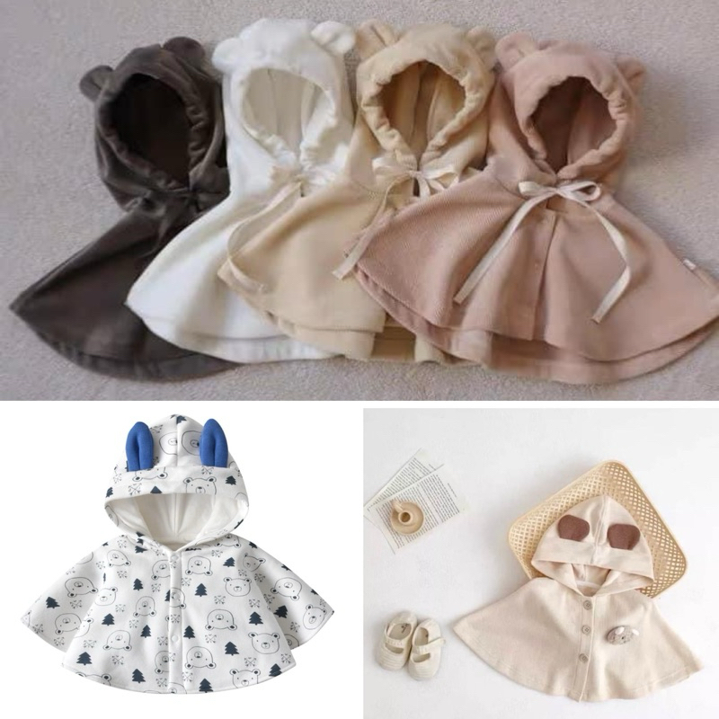 🔥秋冬現貨🔥寶寶熊熊斗篷 造型披風