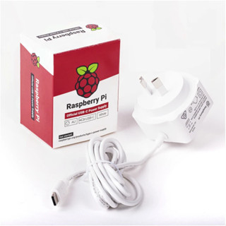 【莓亞科技】樹莓派4B官方電源(USB-C, 澳規, 白色, 送全球轉美規轉接頭, 含稅附發票NT$258)