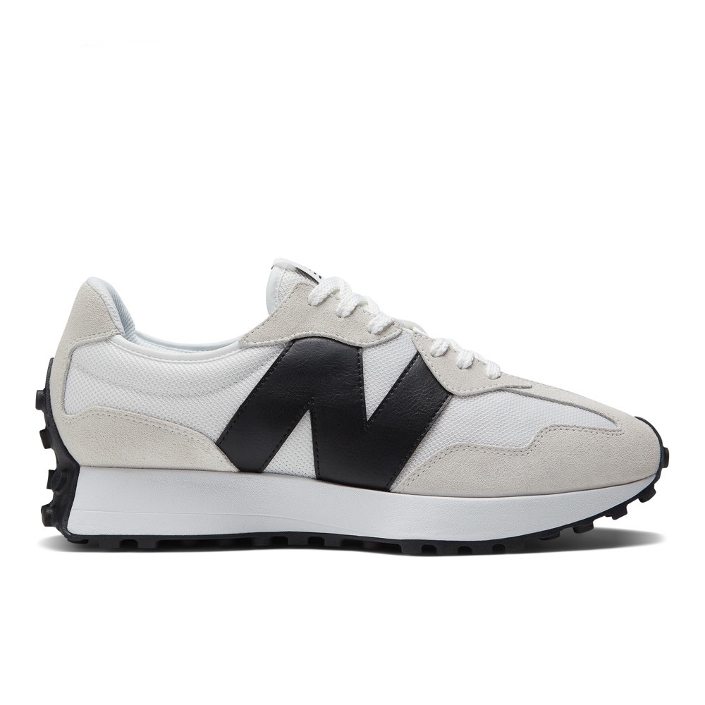 New Balance 327 男女款 復古 休閒鞋 情侶鞋 MS327CWB 海鹽黑 皮革N字【iSport商城】