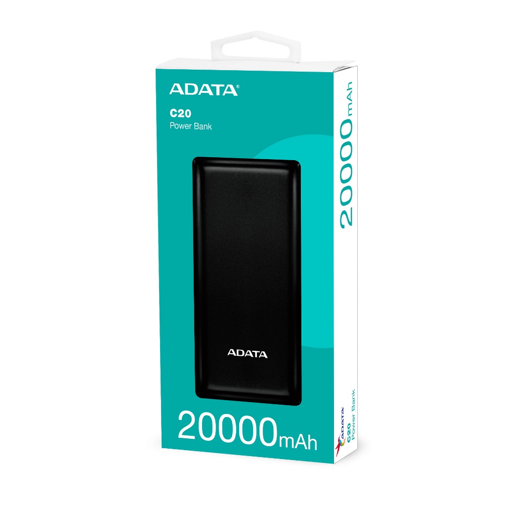 【威剛ADATA】C20 行動電源  LED充電指示燈 Type-C雙向3A快充 20000mAh