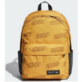 Adidas 後揹包 雙肩 水壺袋 印花 土黃 IJ5640【S.E運動】