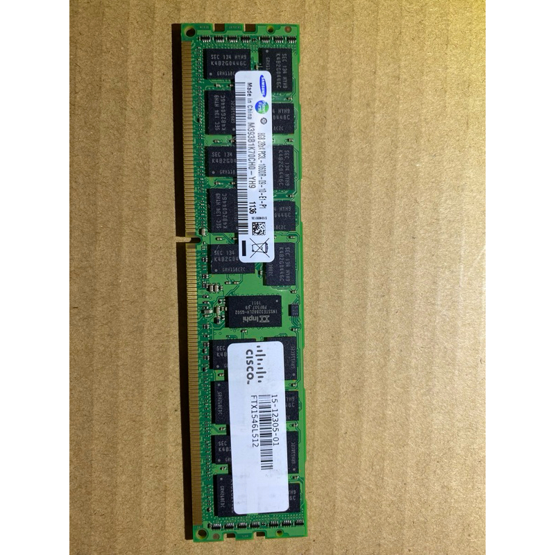 [特價出清] SAMSUNG M393B1K70CH0-YH9 8GB PC3L-10600R DDR3-1333MHz