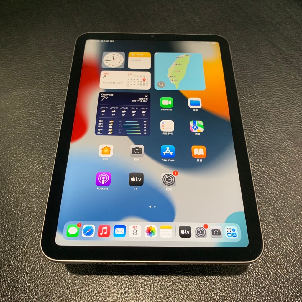 apple ipad mini 6 wifi 64g 灰 電池健康度100% ipadOS：15.5