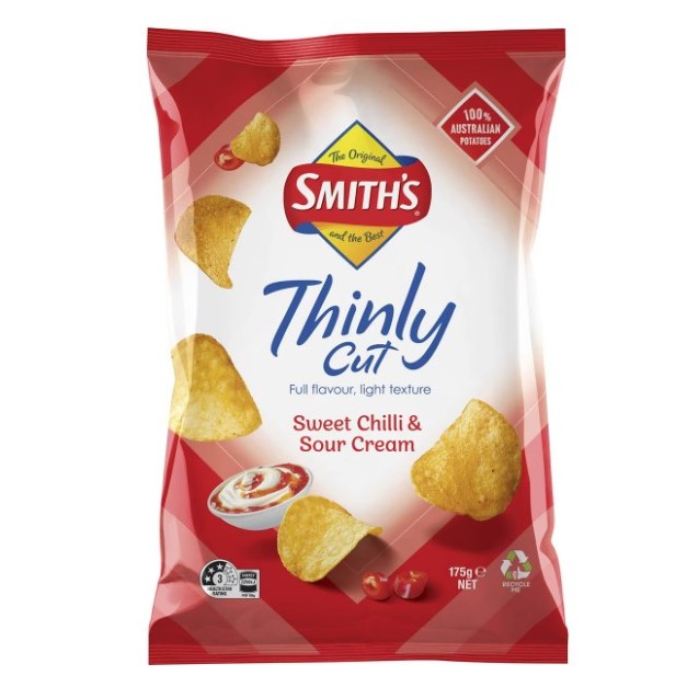 🔹C&amp;C嚴選🔹澳洲代購【Smith's Thinly 】Chips 薄切洋芋片 多種口味