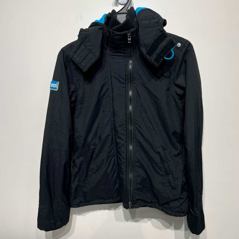 老麥嚴選 Superdry 極度乾燥 長袖連帽外套 黑色 二手 女S號 CL1015