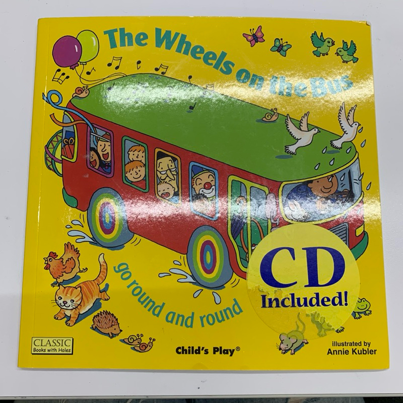 The wheels on the bus 童書 音樂cd 書籍 教具 幼童 小童 英文啟蒙 音樂書