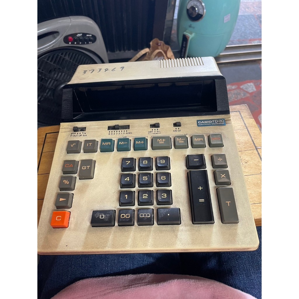 【吉兒二手商店】casio 早期古老懷舊 插電卡西歐計算機 fd-30