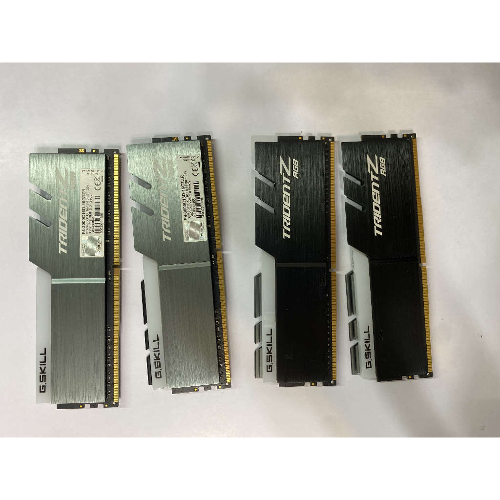 賣 二手良品 G.SKILL 芝奇TZ RGB DDR4 3000 8GB *4(32G)