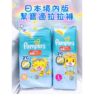 箱購) 日本境內 幫寶適 pampers 夏日巧虎拉拉褲 M/6~12kg L/9~14kg 風通褲 紙尿布 紙尿褲