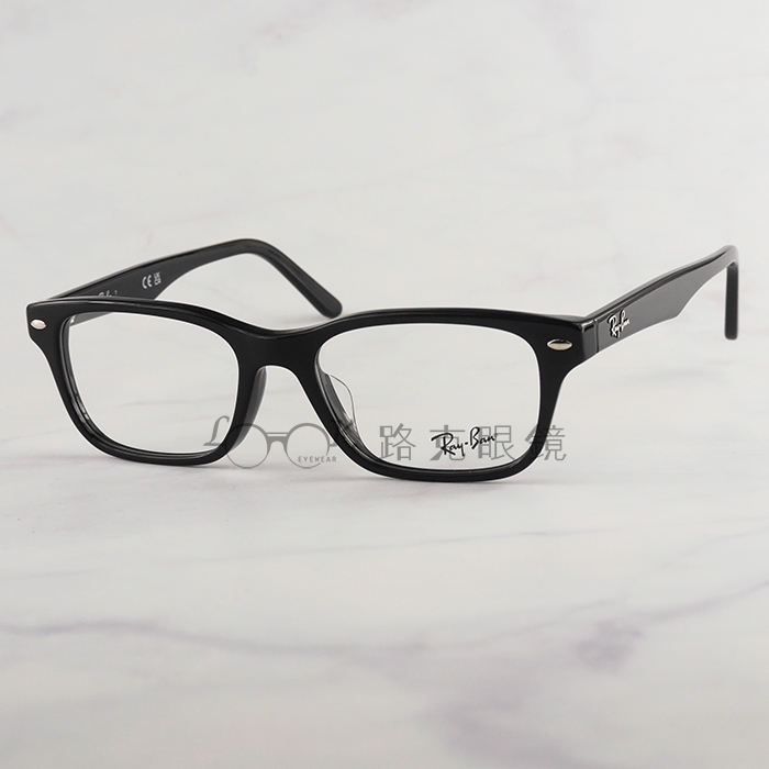 【LOOK路克眼鏡】 RayBan 雷朋 光學眼鏡 黑色 方框 RB5345D 2000